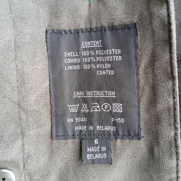 Fleet Street Flared Overcoat sz 6 removable liner hidden buttons vintage jacket - Picture 10 of 16